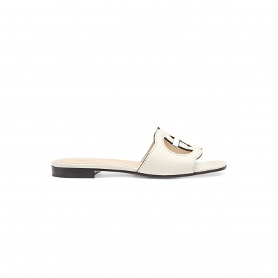GUCCI WOMEN'S SLIDE SANDAL WITH INTERLOCKING G 694451